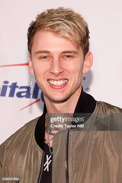 Machine Gun Kelly attends the Hot 99.5 Jingle Ball at Verizon Center on December 12, 2016 in Washington, DC.