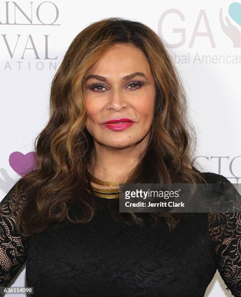Tina Knowles Lawson attends the Victorino Noval Foundation Christmas Party on December 17, 2016 in Beverly Hills, California.