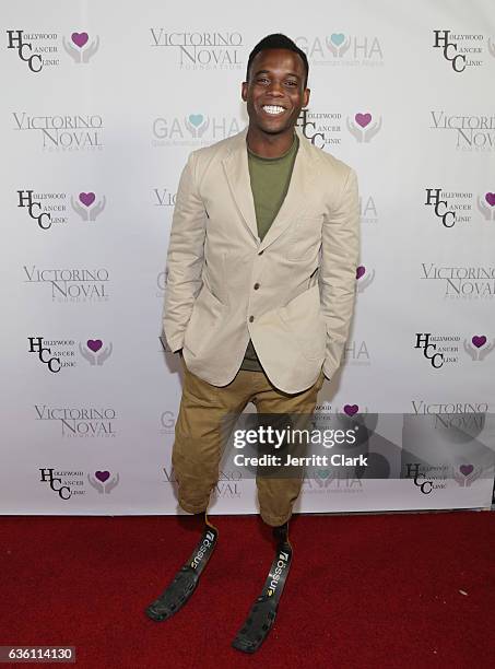 Paralympian Patrick "Blake" Leeper attends the Victorino Noval Foundation Christmas Party on December 17, 2016 in Beverly Hills, California.