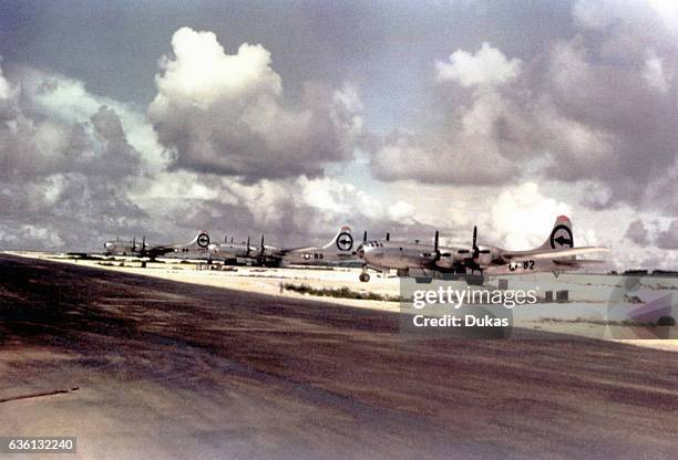 Enola Gay airplane to throw Atomic Bomb over Hiroshima in1945.