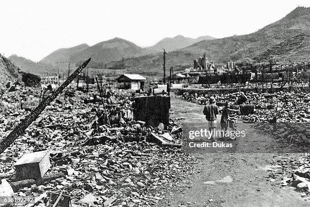 Hiroshima after Atomic Bomb strike in 1945.
