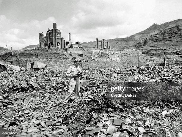 Hiroshima after Atomic Bomb strike in 1945.