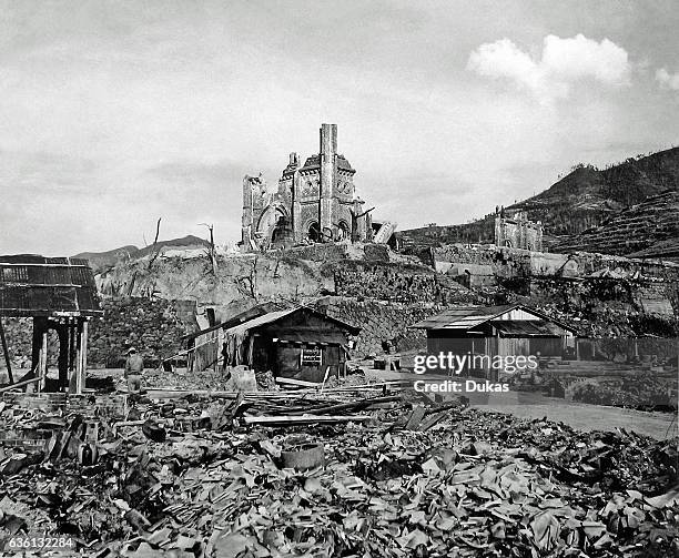 Hiroshima after Atomic Bomb strike in 1945.