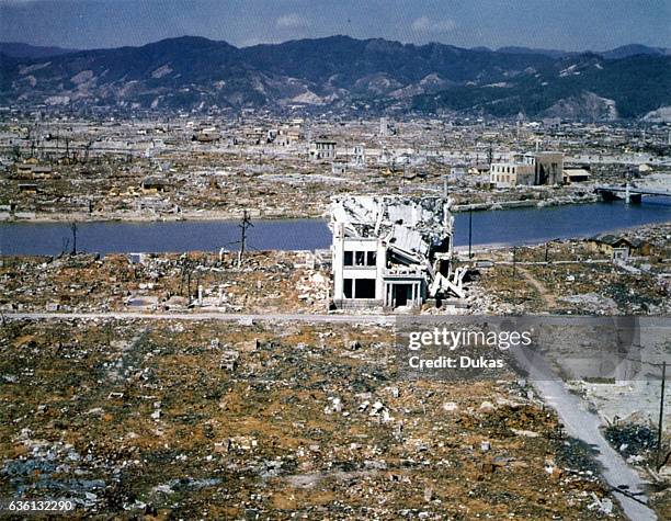 Hiroshima after Atomic Bomb strike in 1945.