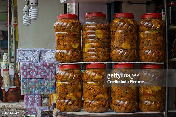 Pickles For Sale At Market.india.