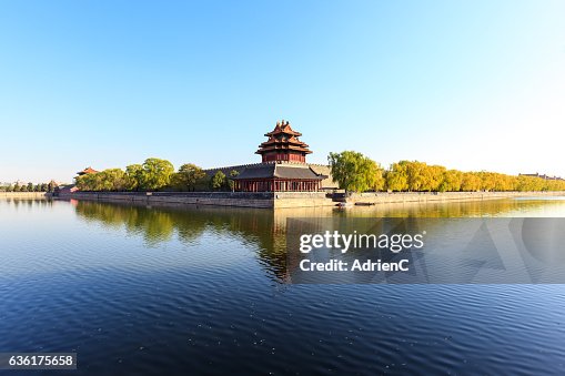 North west corner of Forbidden city in beijing North west corner of Forbidden city in beijing