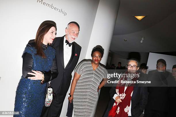 Laurie Simmons, Museum Director Richard Armstrong, Leslie Hewitt, and Tacita Dean attend the Guggenheim International Gala at the Solomon R....