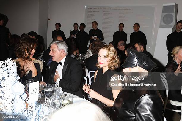 Kate Beckinsale, Sidney Toledano, Haley Bennett, and Peter Marino attend the Guggenheim International Gala at the Solomon R. Guggenheim Museum on...