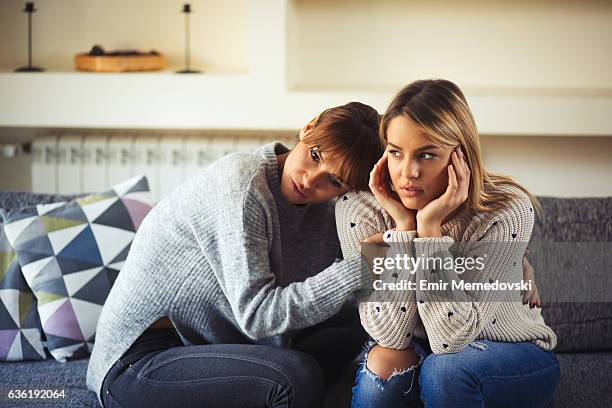 lesbian couple having relationship difficulties - next to stock pictures, royalty-free photos & images