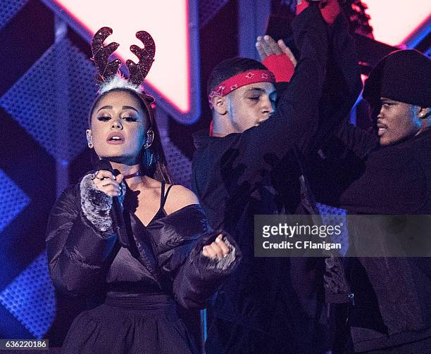 Ariana Grande performs onstage during Power 96.1's Jingle Ball 2016 at Philips Arena on December 16, 2016 in Atlanta, Georgia.
