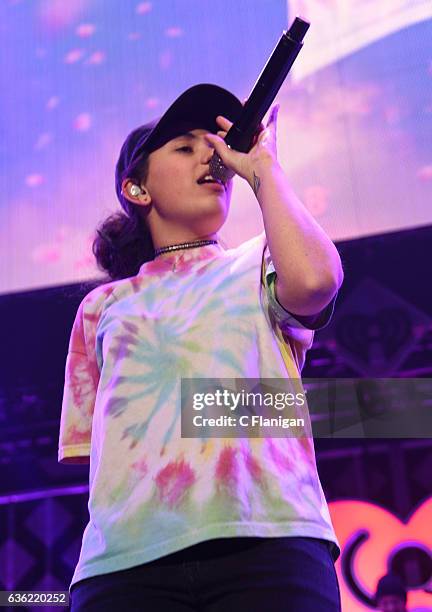 Alessia Cara performs onstage during Power 96.1's Jingle Ball 2016 at Philips Arena on December 16, 2016 in Atlanta, Georgia.