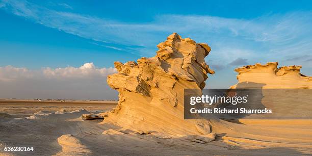 fossil dunes, al wathba, abu dhabi - arabian resto foto e immagini stock