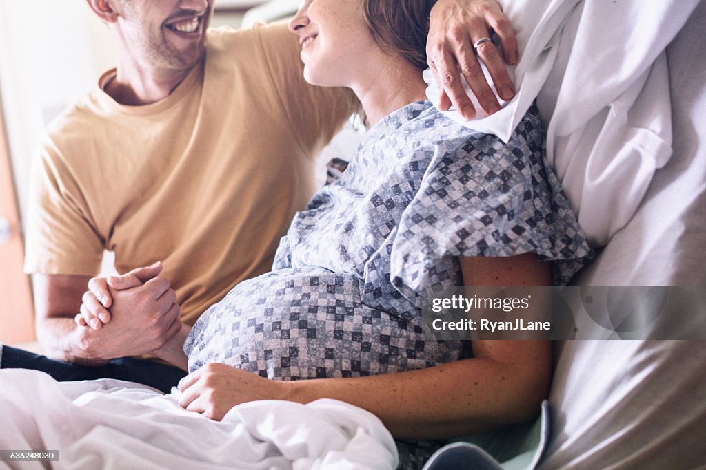Couple in Hospital Ready to Give Birth