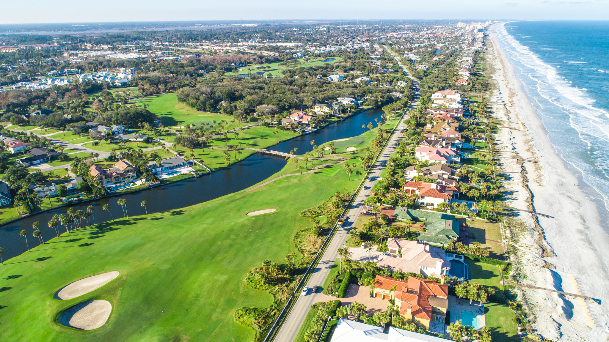 Aerial View of Ponte Vedra Beach, Jacksonville Aerial View of Ponte Vedra Beach, Jacksonville
