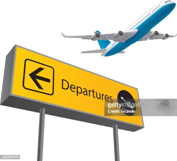 airport departures board - airport departure board stock illustrations
