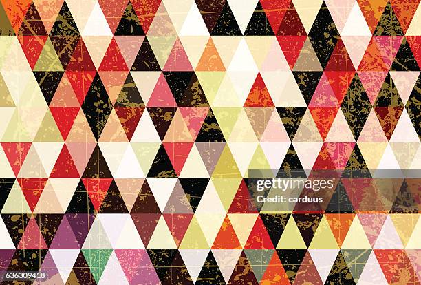 grunge rhombus background - diamond pattern stock illustrations
