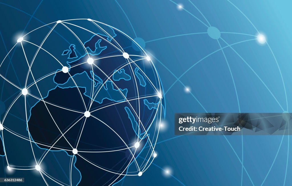 Communication Distribution Map Communication Map High-Res Vector Graphic - Getty Images