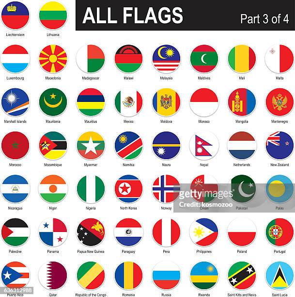 all world flags - philippines national flag stock illustrations