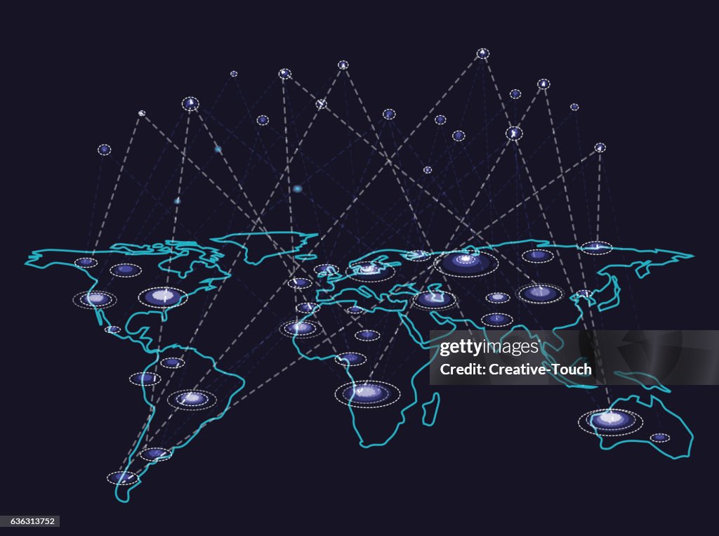 Communication Map High-Res Vector Graphic - Getty Images