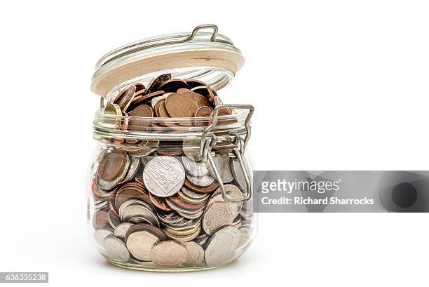money jar - jar stockfoto's en -beelden