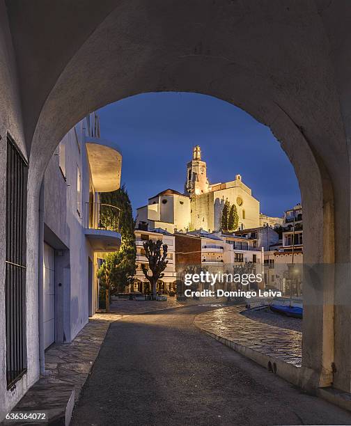 sunset at cadaques - cadaques stock pictures, royalty-free photos & images