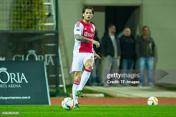 Mitchel Dijks of Ajax Amsterdam in action during the Friendly Match between Hamburger SV and Ajax Amsterdam at Gloria Sports Center on January 09 ,...