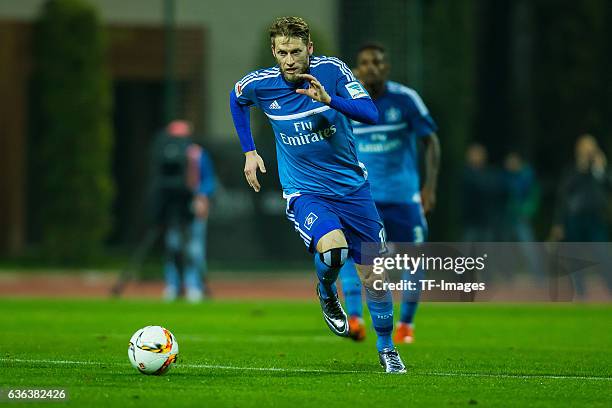 Aaron Hunt of Hamburger SV in action during the Friendly Match between Hamburger SV and Ajax Amsterdam at Gloria Sports Center on January 09 , in...