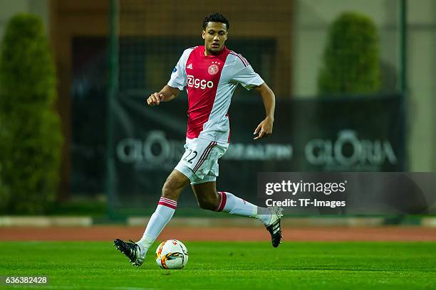 Jairo Riedewald of Ajax Amsterdam in action during the Friendly Match between Hamburger SV and Ajax Amsterdam at Gloria Sports Center on January 09 ,...