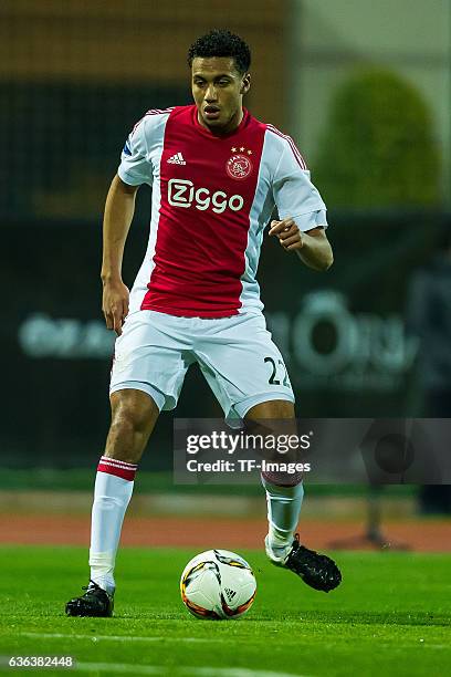 Jairo Riedewald of Ajax Amsterdam in action during the Friendly Match between Hamburger SV and Ajax Amsterdam at Gloria Sports Center on January 09 ,...