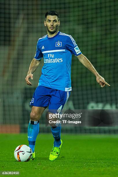 Emir Spahic of Hamburger SV in action during the Friendly Match between Hamburger SV and Ajax Amsterdam at Gloria Sports Center on January 09 , in...