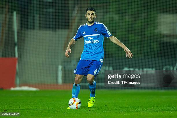 Emir Spahic of Hamburger SV in action during the Friendly Match between Hamburger SV and Ajax Amsterdam at Gloria Sports Center on January 09 , in...