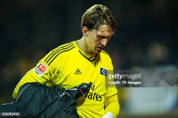 Keeper Rene Adler of Hamburger SV looks on after the Friendly Match between Hamburger SV and Ajax Amsterdam at Gloria Sports Center on January 09 ,...
