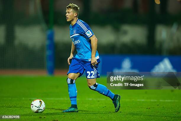 Matthias Ostrzolek of Hamburger SV in action during the Friendly Match between Hamburger SV and Ajax Amsterdam at Gloria Sports Center on January 09...