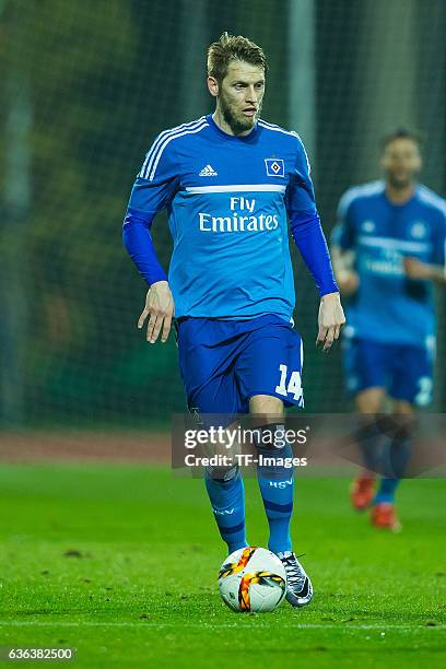 Aaron Hunt of Hamburger SV in action during the Friendly Match between Hamburger SV and Ajax Amsterdam at Gloria Sports Center on January 09 , in...