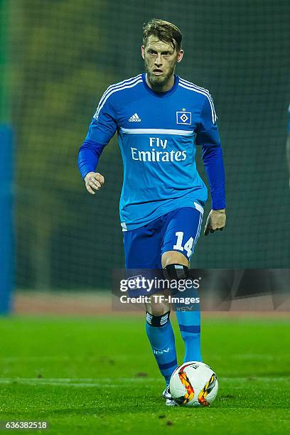 Aaron Hunt of Hamburger SV in action during the Friendly Match between Hamburger SV and Ajax Amsterdam at Gloria Sports Center on January 09 , in...