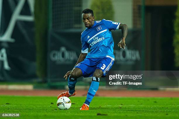 Cleber Janderson Pereira Reis of Hamburger SV in action during the Friendly Match between Hamburger SV and Ajax Amsterdam at Gloria Sports Center on...