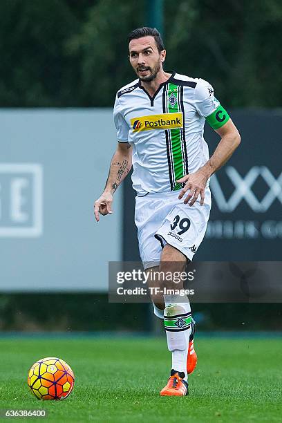 Martin Stranzl of Moenchengladbach in action during the Friendly Match between Borussia Moenchengladbach and Sivasspor at training camp on January...