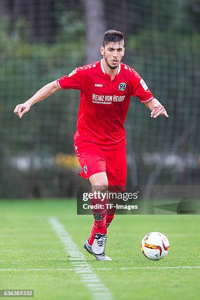Ceyhun Guelselam of Hannover 96 in action during the Friendly Match between Hannover 96 and Gostaresh Foolad FC at training camp on January 13, 2016...