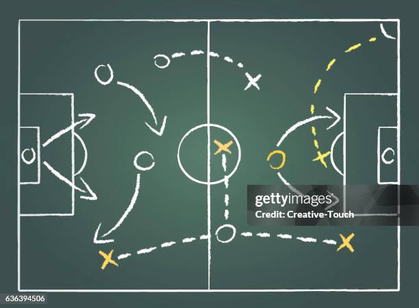 soccer plan - football game plan stock illustrations
