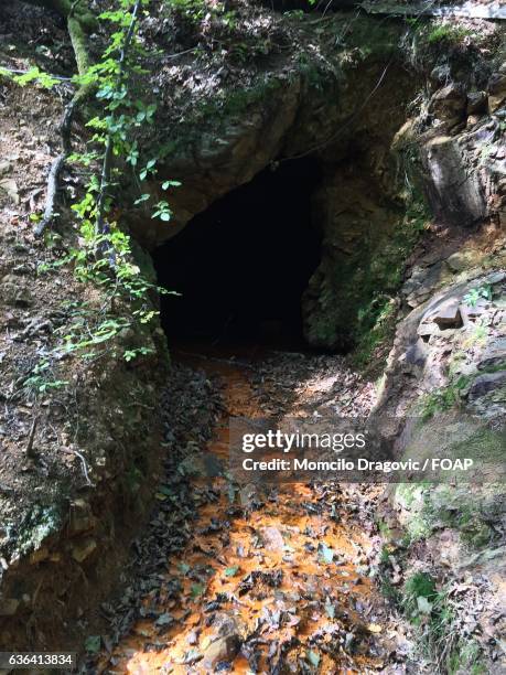 cave at devil's town - momcilo stock pictures, royalty-free photos & images