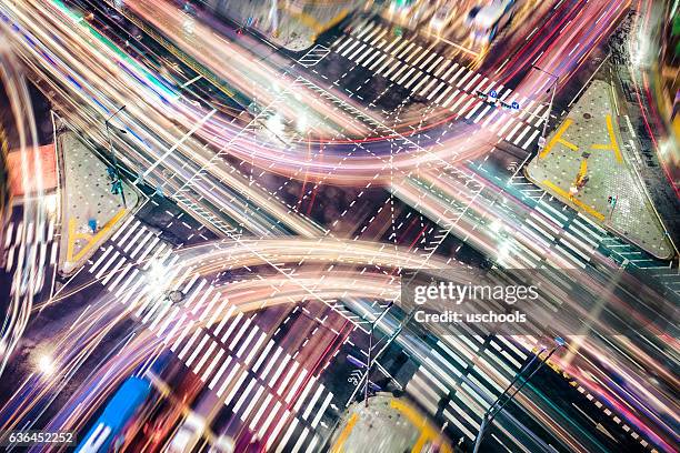 stockillustraties, clipart, cartoons en iconen met modern city concepts: intersection - road intersection