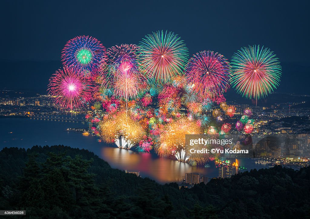 Japan Biwako fireworks festival