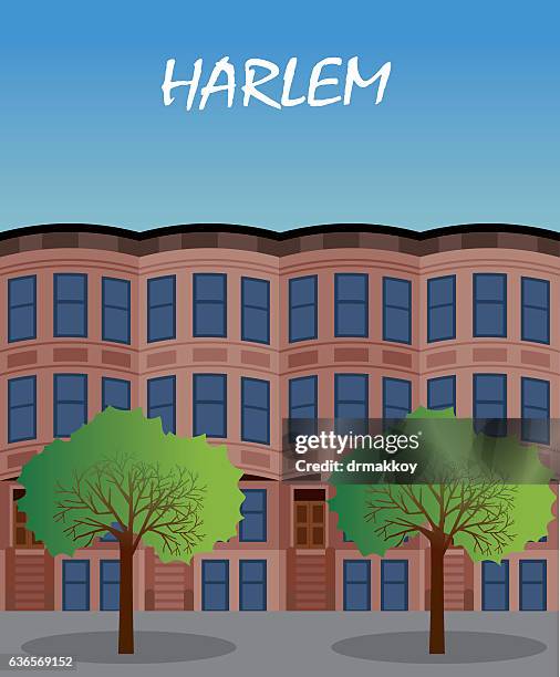 harlem - custom built stock illustrations