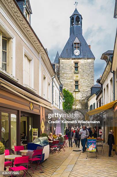 amboise village gate - amboise stock pictures, royalty-free photos & images