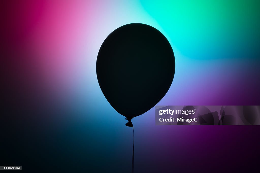 Futuristic Black Balloon