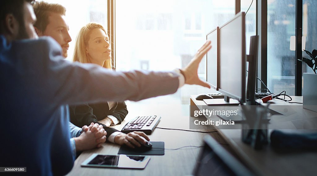 Developers at work.