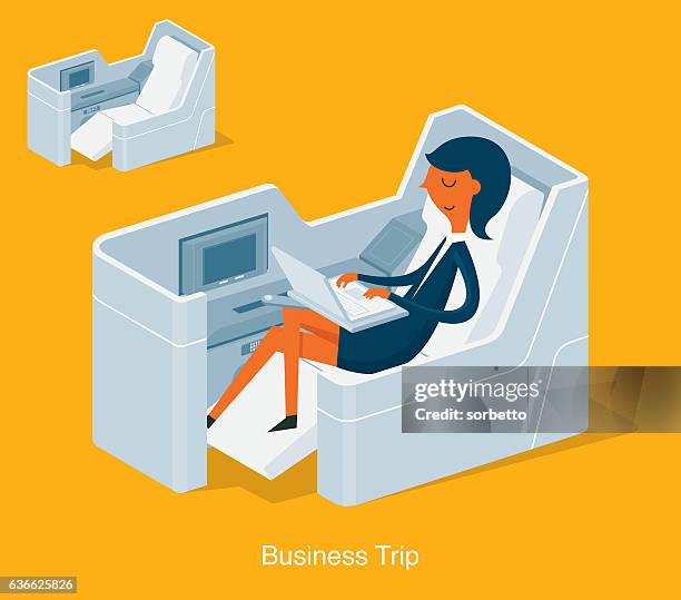 first class passenger - vehicle seat stock illustrations