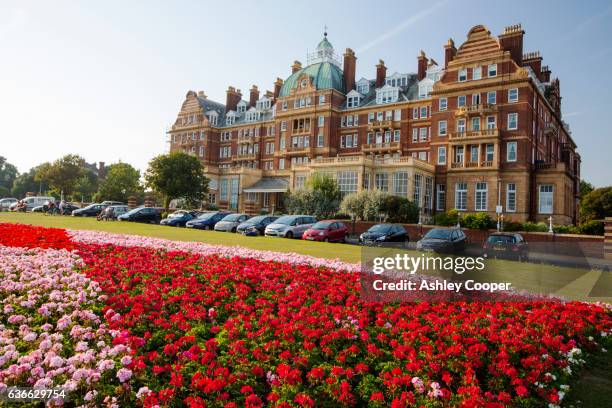 the grand hotel in folkestone in kent, uk. - folkestone imagens e fotografias de stock