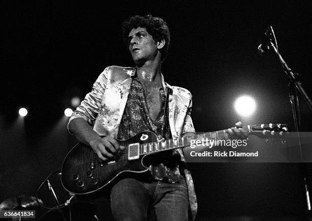 Fleetwood Mac, Rock and Roll Hall of Fame Singer/Songwriter Lindsey Buckingham performs at The Omni Coliseum in Atlanta Georgia June 1, 1977