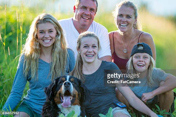 family portrait - hairy fat man stock pictures, royalty-free photos & images